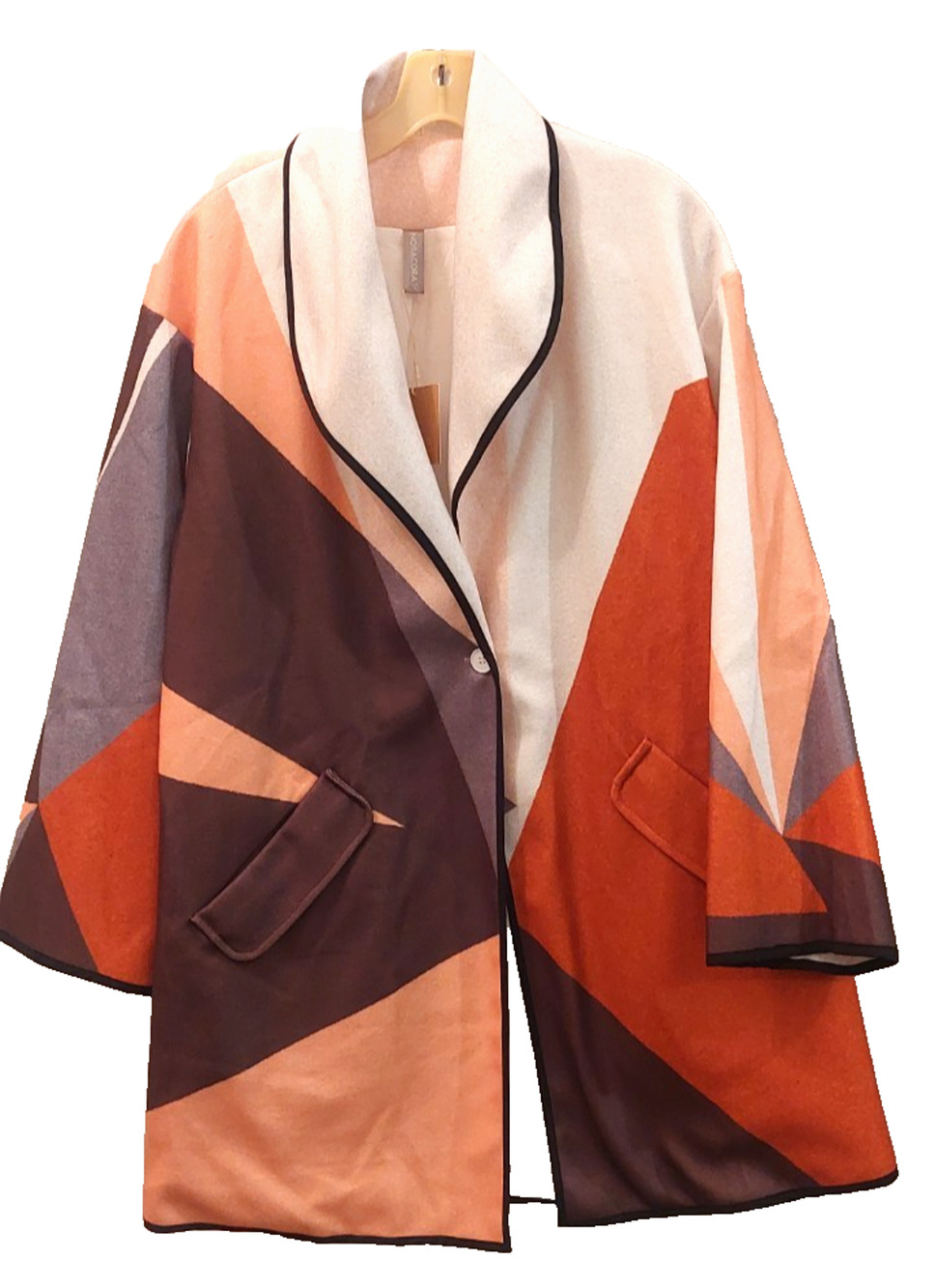 Noracora Women's Long Sleeve Striped Kimono Cardigan DM9 Multiolor Medium NWT
